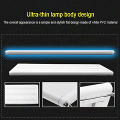 XY-60K Three Rows Aquarium Glass Fish Tank LED Aquatic Bracket Lamp, US Plug, XY-60K Three Rows