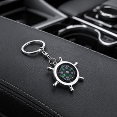 Creative Rudder Compass Style Keychain, Rudder Compass