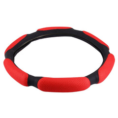 Sandwich Steering Wheel Cover, Black and white glue#38cm, Grey and  white glue#38cm, Beige and white glue#38cm, Red and white glue#38cm
