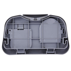 Folding Car Auto Back Seat Table Drink Food Cup Tray Holder Stand Desk, Gray, Beige