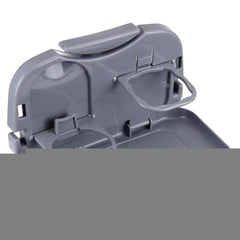 Folding Car Auto Back Seat Table Drink Food Cup Tray Holder Stand Desk, Gray, Beige