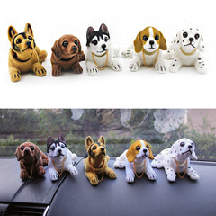 Dog Doll Car Ornaments, Beagle, Shepherd, Sausage dog, Huskies, Dalmatians