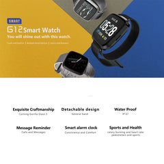 DTNO.1 G12 1.3 inches OLED Color Screen Smart Bracelet IP67 Waterproof, Nylon Watchband, Support Call Reminder /Heart Rate Monitoring /Sedentary Reminder /Multi-sport Mode