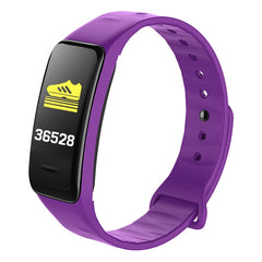 CHIGU C1Plus Fitness Tracker 0.96 inch IPS Screen Smartband Bracelet, IP67 Waterproof, Support Sports Mode / Blood Pressure / Sleep Monitor / Heart Rate Monitor / Fatigue Monitor / Sedentary Reminder, C1 Plus Purple, C1 Plus Red, C1 Plus Black         ...