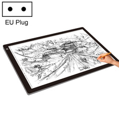 23W 12V LED Three Level of Brightness Dimmable A2 Acrylic Copy Boards Anime Sketch Drawing Sketchpad, EU Plug, EU Plug