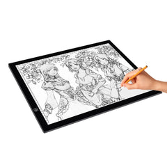 A3 8W 5V LED USB Three Level of Brightness Dimmable  Acrylic Scale Copy Boards Anime Sketch Drawing Sketchpad with USB Cable, Three Level of Brightness Dimmable with USB Cable & Power Adapter
