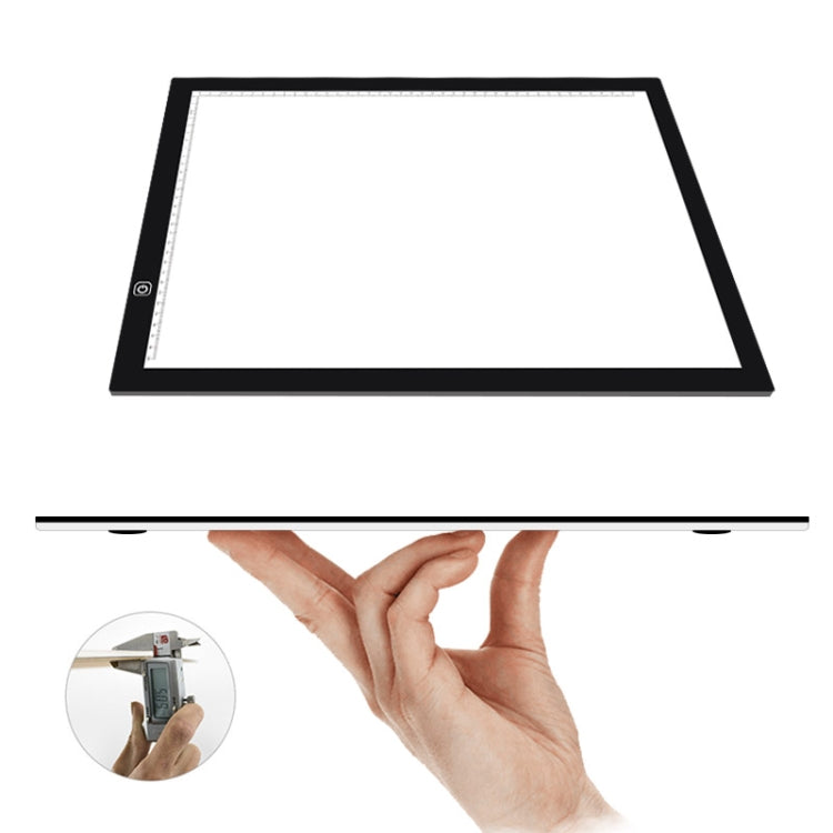A3 8W 5V LED USB Three Level of Brightness Dimmable  Acrylic Scale Copy Boards Anime Sketch Drawing Sketchpad with USB Cable, Three Level of Brightness Dimmable with USB Cable & Power Adapter