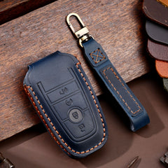 For Ford F-150 4-button C072 Car Key Leather Protective Case, C072