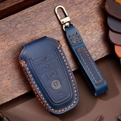 For Ford F-150 5-button C073 Car Key Leather Protective Case, C073