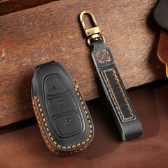 For Ford Focus/Mondeo/Maverick/Explorer/Escort/Edge 2017-2018 C231 Car Key Leather Protective Case, C231