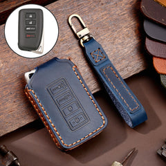 For Lexus 4-button Hallmo Car Cowhide Leather Key Protective Cover Key Case, C129