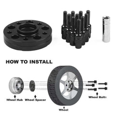 For Mercedes-Benz 20mm Car Modified Wheel Hub Flange Center Wheel Spacer with M12x1.5 Screws, 20mm