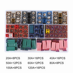 96 in 1 Car Inline Blade Fuse Holder Set, 96 in 1