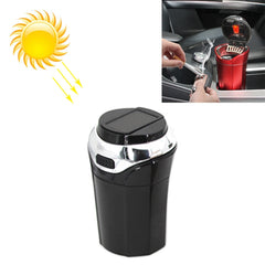N12E Car Creative Ashtray Solar Power With Light And Cover With Cigarette Liighter