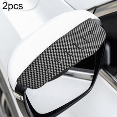 Car Rear View Mirror Rain Eyebrow Cover Catering Mirror PVC Carbon Fiber Pattern Rain Shield, DM-119