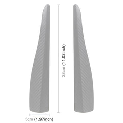 1 Pair Car Carbon Fiber Silicone Bumper Strip, Style: Short, Carbon Fiber