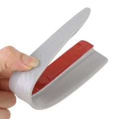 1 Pair Car Carbon Fiber Silicone Bumper Strip, Style: Short, Carbon Fiber
