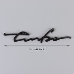 Car Personalized Aluminum Alloy Decorative Stickers, Size: 16x3.5x04cm