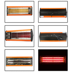 220V 1050W Heat Light Infrared Dryer Spray Paint Heating Curing Lamp Baking Booth Heater, UK Plug, 1050W, UK Plug