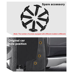 For Mercedes-Benz A-class Hatchback 2013-2018 4pcs/Set Car Auto Soft Plastic Splash Flaps Fender Guard, For Mercedes-Benz A-class Hatchback 2013-2018