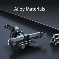 Car Knob Air Outlet Invisible Aluminum Alloy Gravity Holder