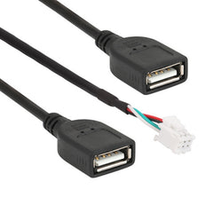 Palminfo Android Navigation 6 Pin Dual USB Connection Wiring Harness, 6 Pin Dual USB