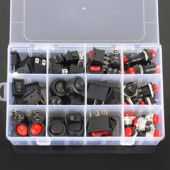 50pcs Universal Power Switch Button Assortment Kit