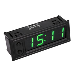 3 in 1 DC5-50V Car High-precision Electronic LED Luminous Clock + Thermometer + Voltmeter, 3 in 1 DC5-50V Green, 3 in 1 DC5-50V Blue, 3 in 1 DC5-50V Red, 3 in 1 DC5-50V 3 in 1 DC5-50V
