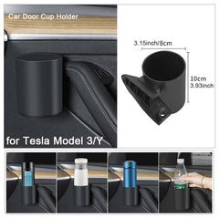 For Tesla Model Y / 3 4pcs / Set Car Door Water Cup Storage Holder, 4pcs / Set