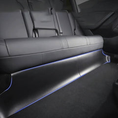 For Tesla Model Y 2pcs / Set Car Rear Seat Lower Protection Panel, Rear Seat Lower Protection Panel