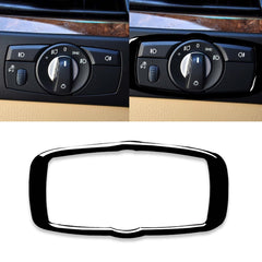 Car Headlight Switch Frame Decorative Sticker for BMW 2008-2013 X5 E70 / X6 E71 / 5 Series E60 2008-2010, Left and Right Drive Universal, Headlight Switch Frame