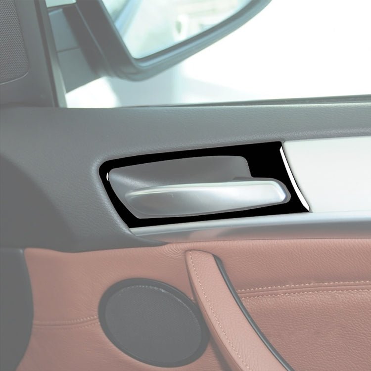 4pcs Set For BMW X5 E70 2008-2014 Car Door Handle Decorative Sticker, Left and Right Drive Universal, Door Handle