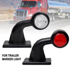 2pcs Car / Truck 12-30V LED Red White Side Marker Indicator Lights Bulb Lamp, X4-MK-135