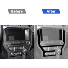 For Ford Mustang 2015-2020 Car Central Control Panel Decorative Sticker, Left and Right Drive Universal, Central Control Panel