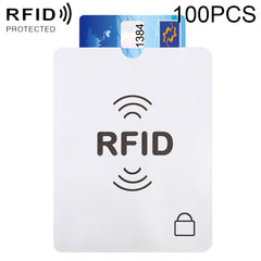 100pcs Aluminum Foil Anti Theft RFID Blocking Sleeve Passport Passbook Protector, Size: 13.5*10.5cm, RFID 100pcs