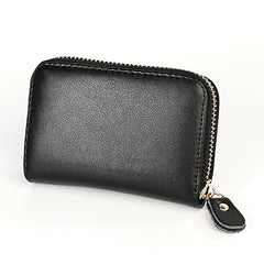 KB152 Butterfly Pattern Zipper Cowhide Leather Organ Shape Multiple Card Slots Anti-magnetic RFID Wallet for Ladies, KB152 Purple, KB152 Silver, KB152 Colour, KB152 Blue