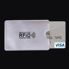 100 PCS Aluminum Foil Card Protective Cover Case RFID Blocking Safety Shield Identity Sleeves Cards Bag, Size: 9.1*6.3cm, CCB1077A, CCB1077B, CCB1077C