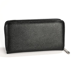 KB196 Top-grain Leather Large Capacity Multi-function 36-Bit Anti-magnetic RFID Organ Card Package Wallet