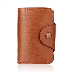 KB39 Simple Fashion Genuine leather Organ Card Bag Candy Color Card Package