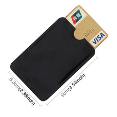 100pcs Aluminum Foil RFID Blocking Credit Card ID Bank Card Case Card Holder Cover, Size: 9 x 6.3cm