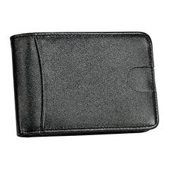 KB186 Antimagnetic RFID Mini Crazy Horse Texture Leather Billfold Card Wallet for Men and Women
