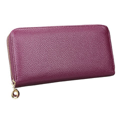 906 Antimagnetic RFID Litchi Texture Women Large Capacity Hand Wallet Purse Phone Bag with Card Slots