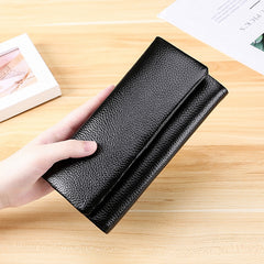 3591C Multi-function Litchi Texture Leather Wallet Large-capacity Purse