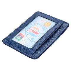 KB37 Antimagnetic RFID Litchi Texture Leather Card Holder Wallet Billfold for Men and Women