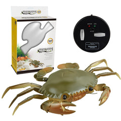 9995 Infrared Sensor Remote Control Simulated Crab Creative Children Electric Tricky Toy Model, Crab(Green), Crab(Yellow)