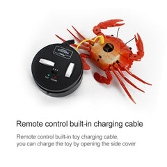 9995 Infrared Sensor Remote Control Simulated Crab Creative Children Electric Tricky Toy Model, Crab(Green), Crab(Yellow)