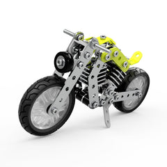 MoFun SW-002 158 PCS DIY Stainless Steel Halley Motorcycle Assembling Blocks, SW-002 Halley Motorcycle