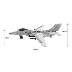 MoFun SW-022 DIY Stainless Steel Bombing Plane Assembling Blocks, SW-022 Bombing Plane