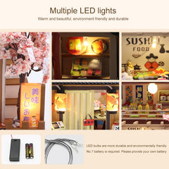 Creative DIY Assembled Model House Japanese Sushi Restaurant Birthday Gift