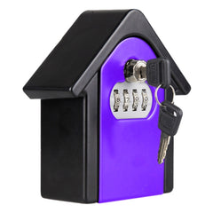 Hut Shape Password Lock Storage Box Security Box Wall Cabinet Safety Box, with 1 Key